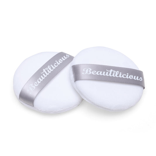 Beautilicious Large Luxury Powder Puff white