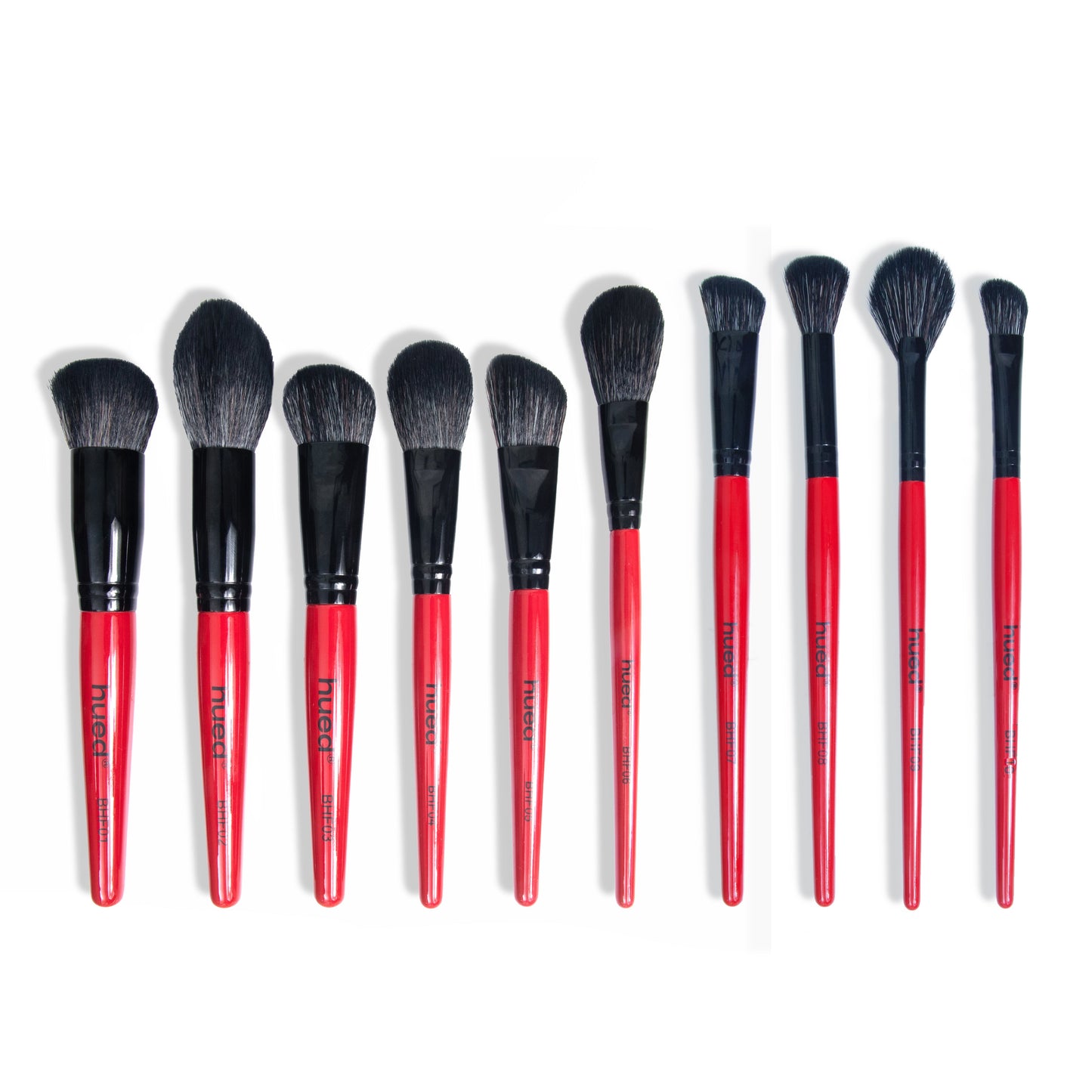 Hued Collection Brush Set 25 pcs by Beautilicious with Onyx Glam storage folder