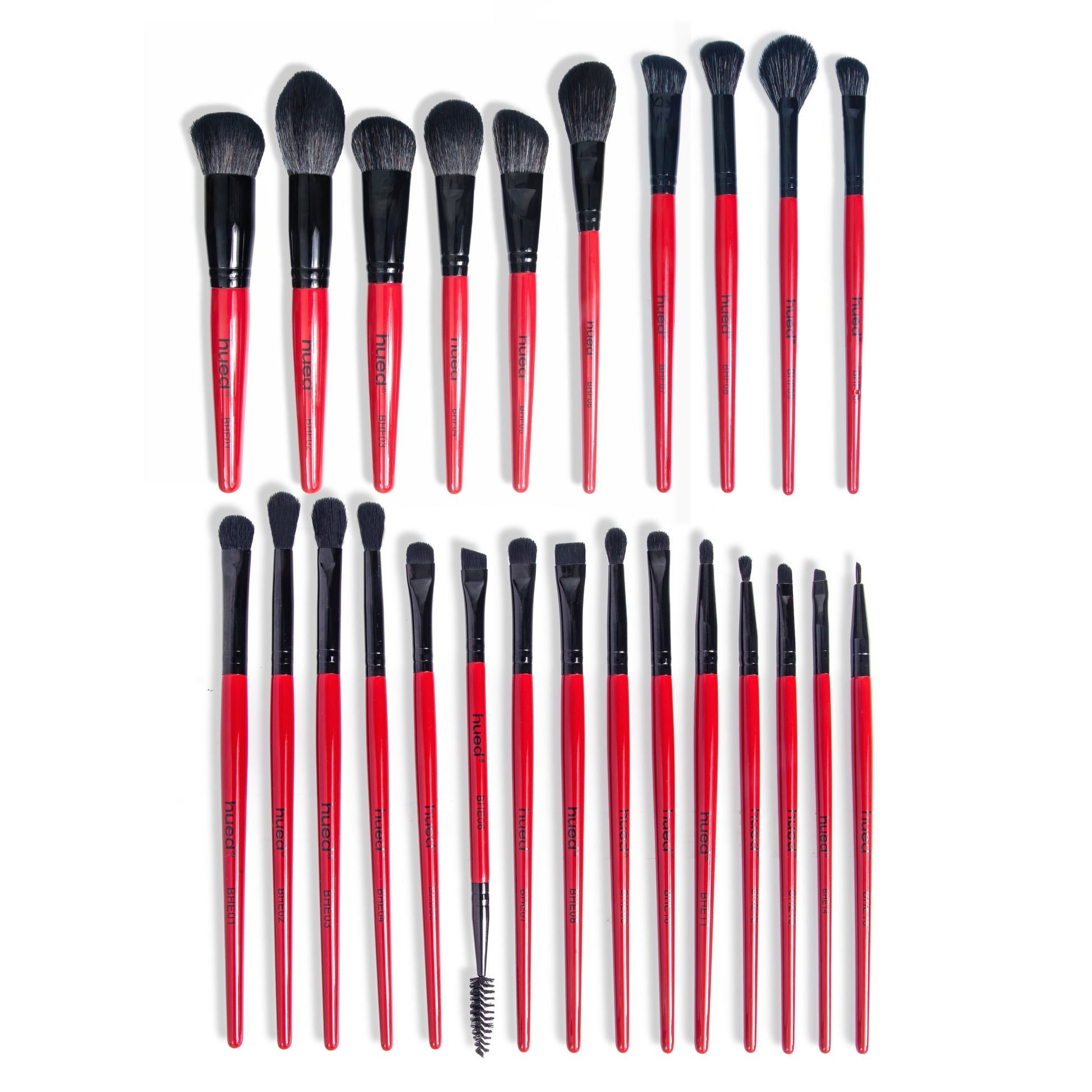 Beautilicious Hued Collection 25-piece brush kit with Onyx Glam Brush book