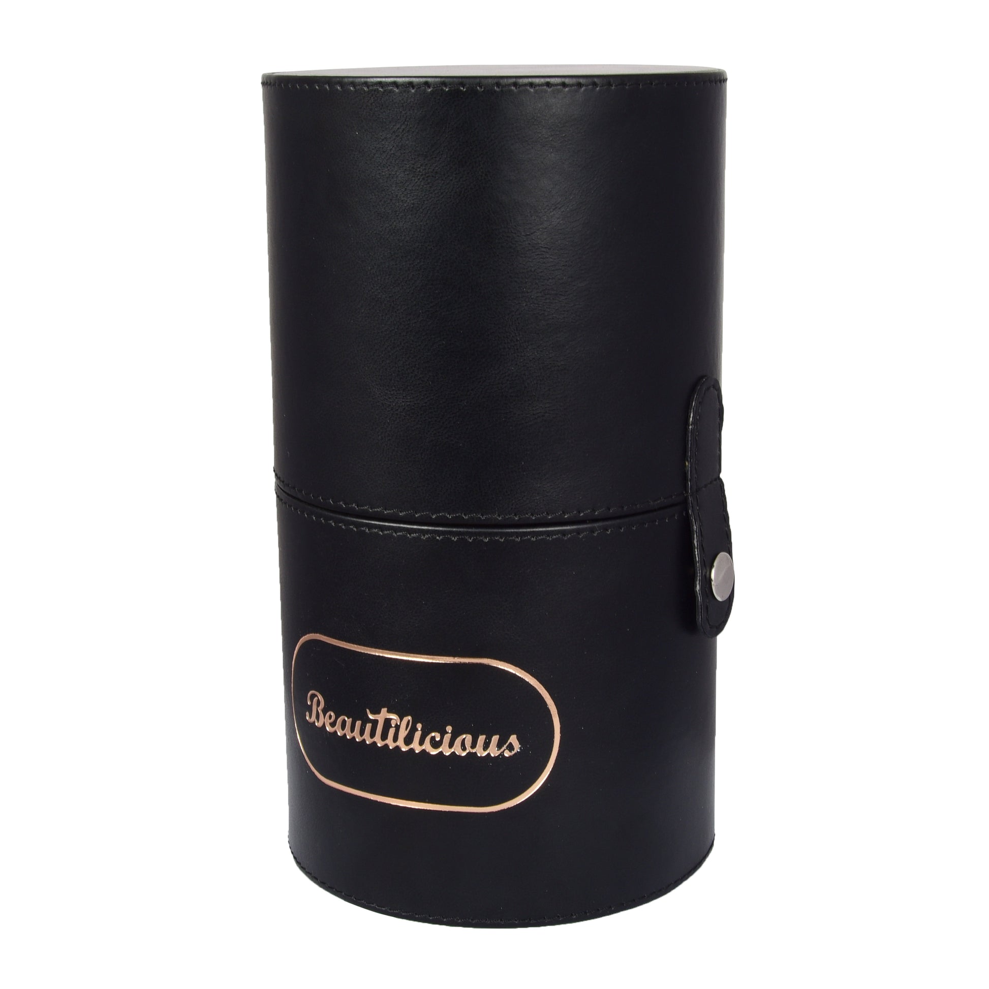 Medium Onyx Glam brush holder cylinder for professional makeup artists
