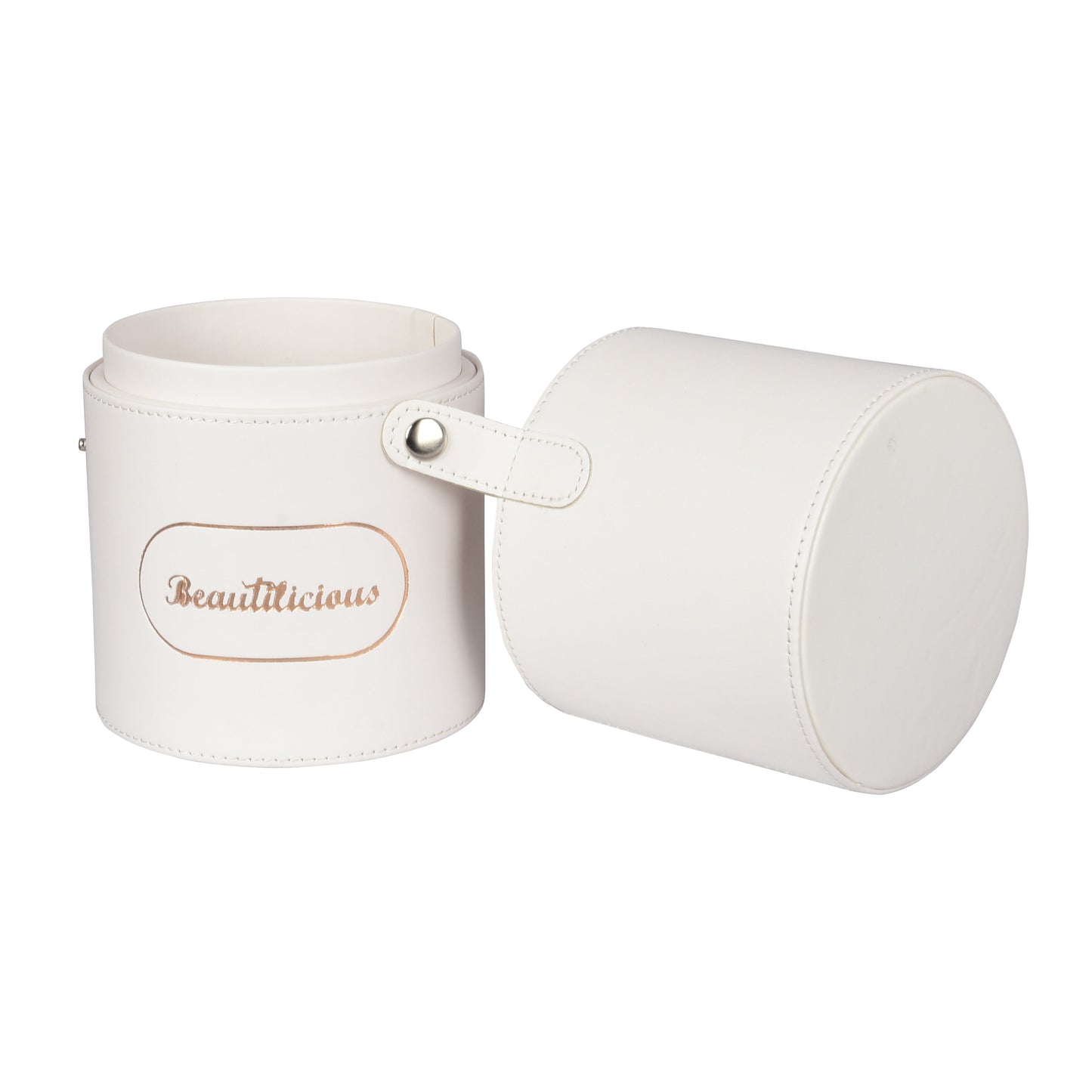 Medium Size Snow Glam Cylinder Brush Holder for professional makeup artists
