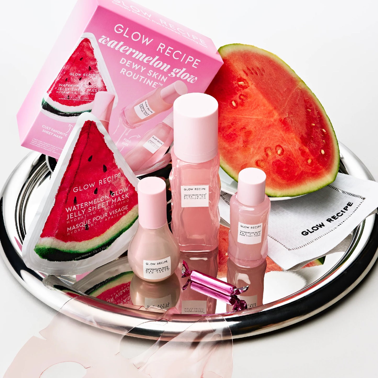 WATERMELON GLOW  (Dewy skin routine)