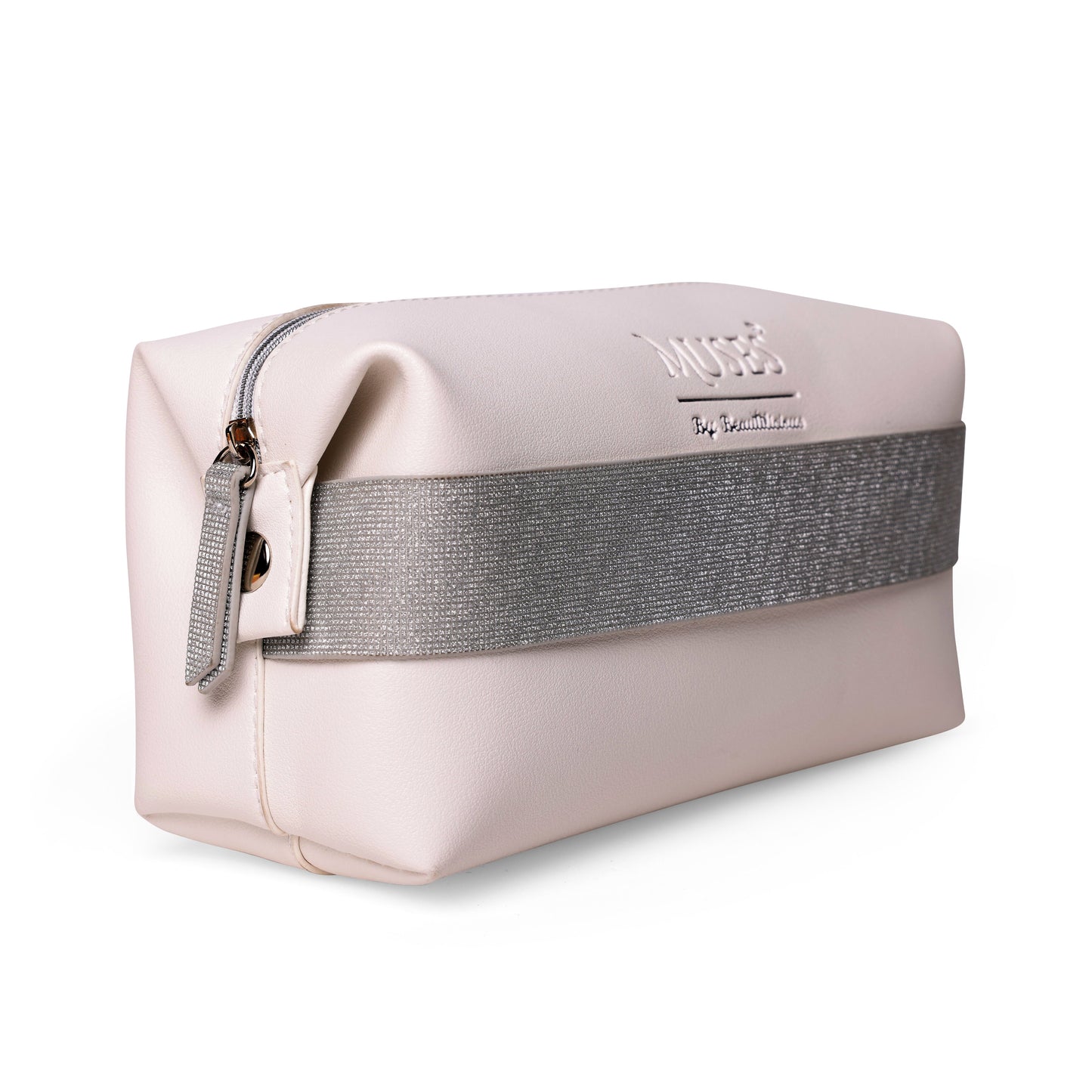 Muses stylish white storage pouch