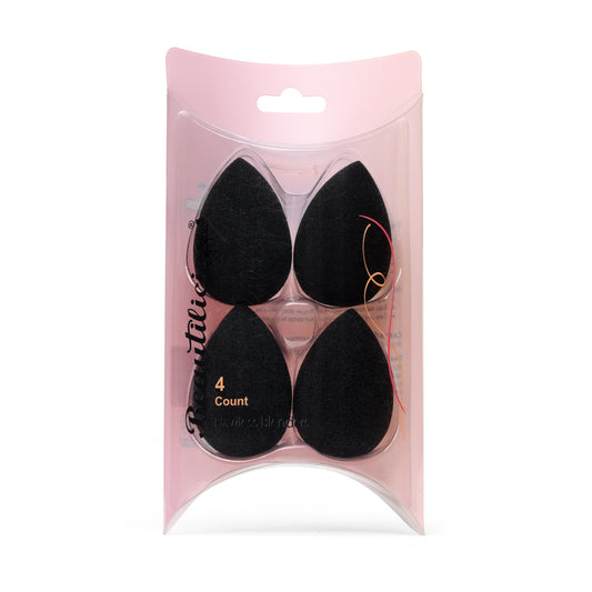 Teardrop 4 Pcs Flawless Blenders Pro Black by Beautilicious