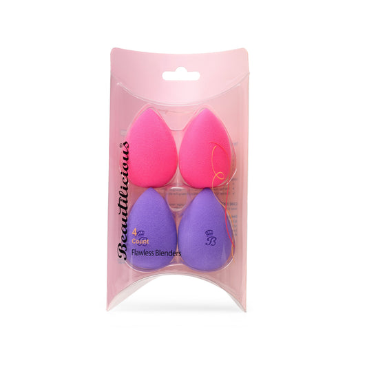 Teardrop 4 Pcs Flawless Blenders Multicolor by Beautilicious