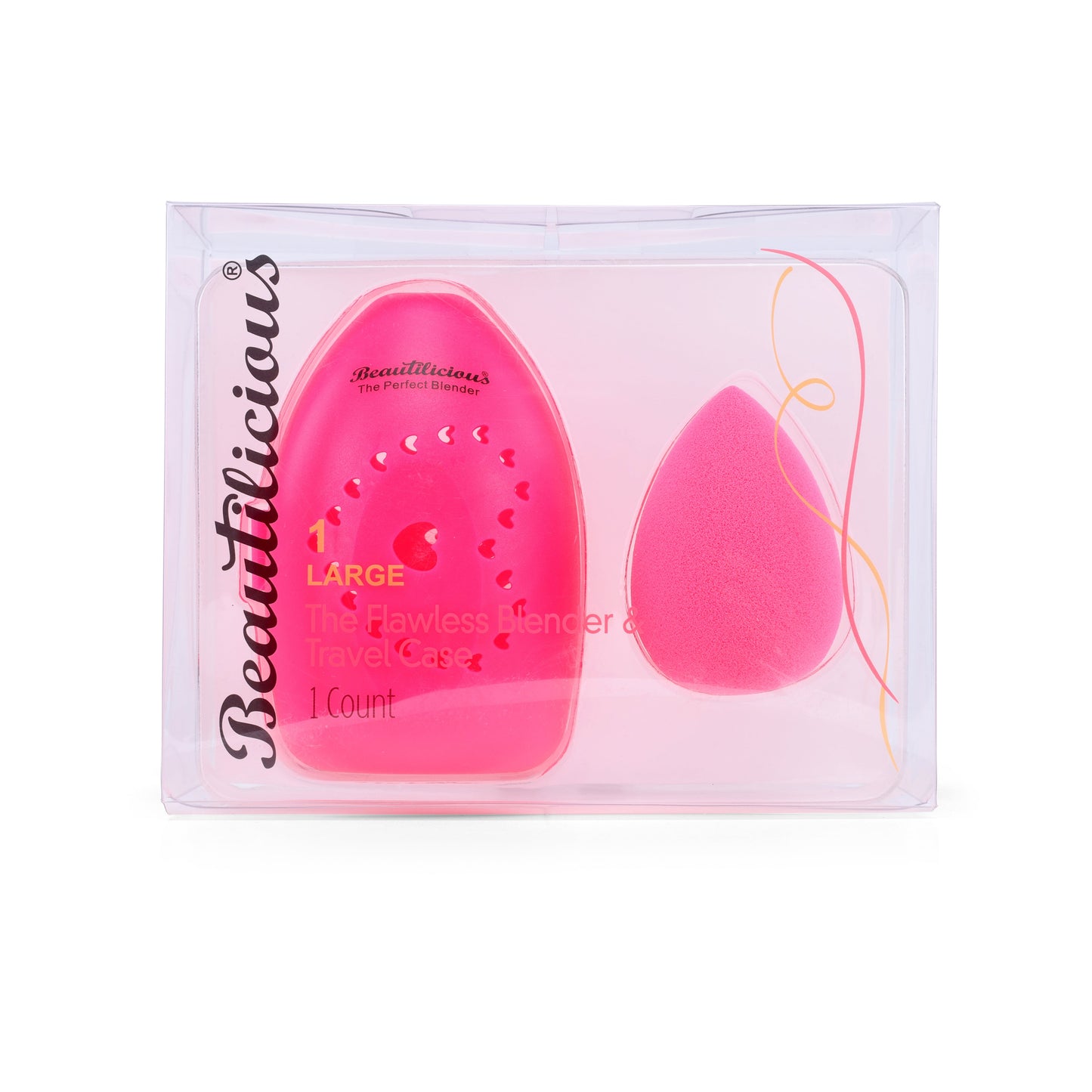 Flawless Blender With Travel Case - Teardrop (Pink)