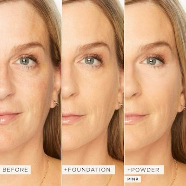 Creaseless setting & brightening powder