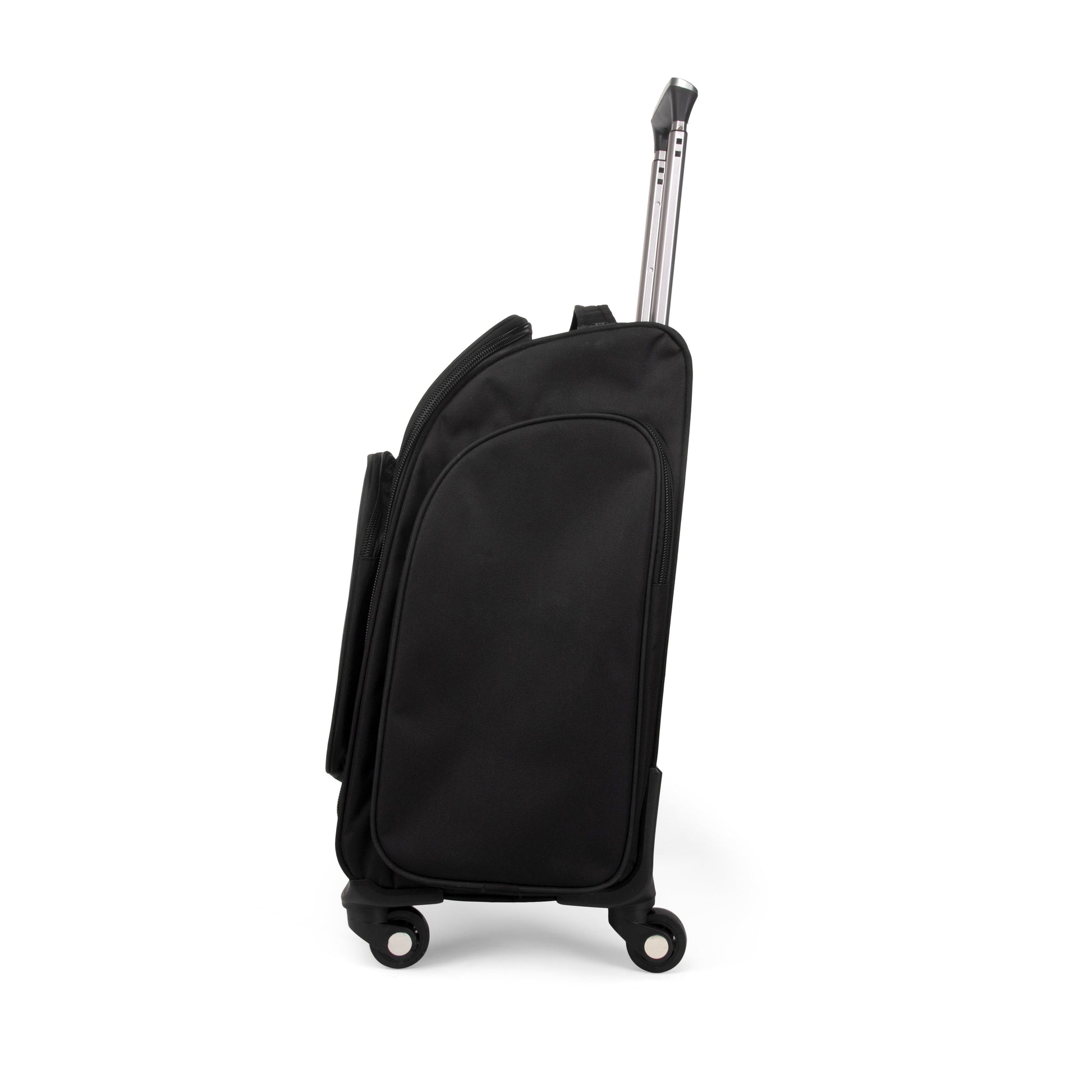 Beautilicious elegant black trolly vanity bag for cosmetics and essentials